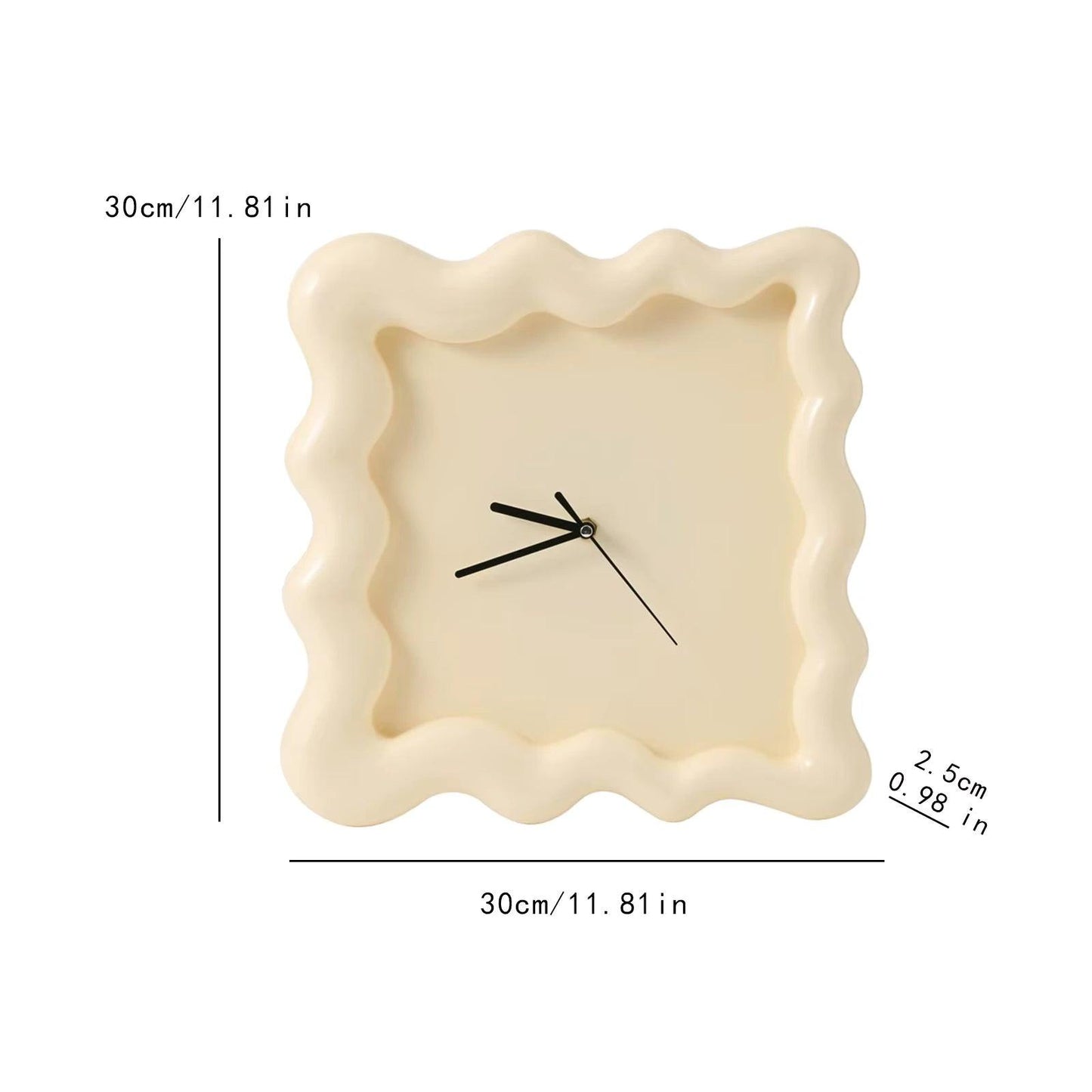 Cream Biscuit Clock