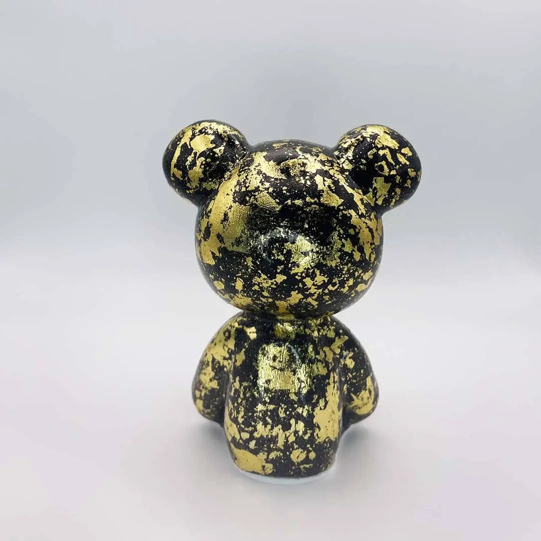 Luxe Noir Bear Figure