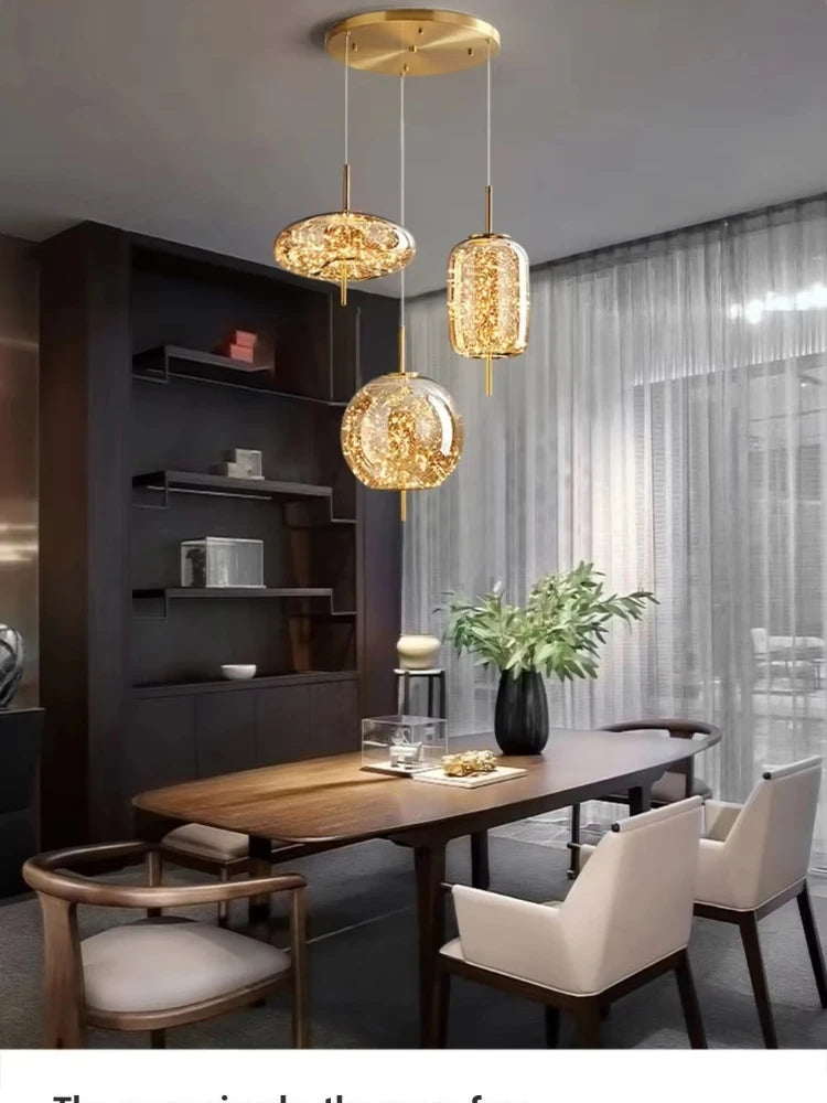 Modern Luxury Glass Pendent