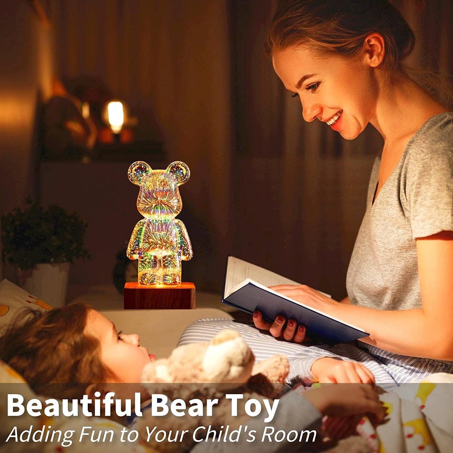 Bear Fireworks Lamp - cocobear
