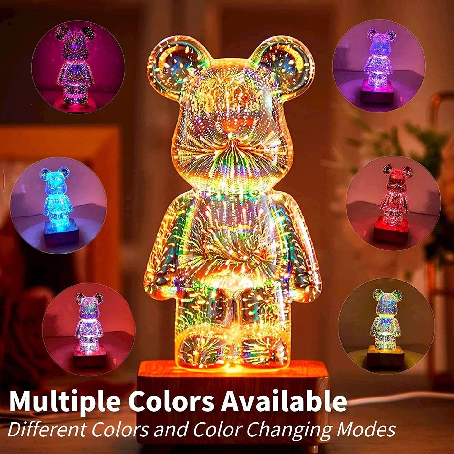 Bear Fireworks Lamp - cocobear