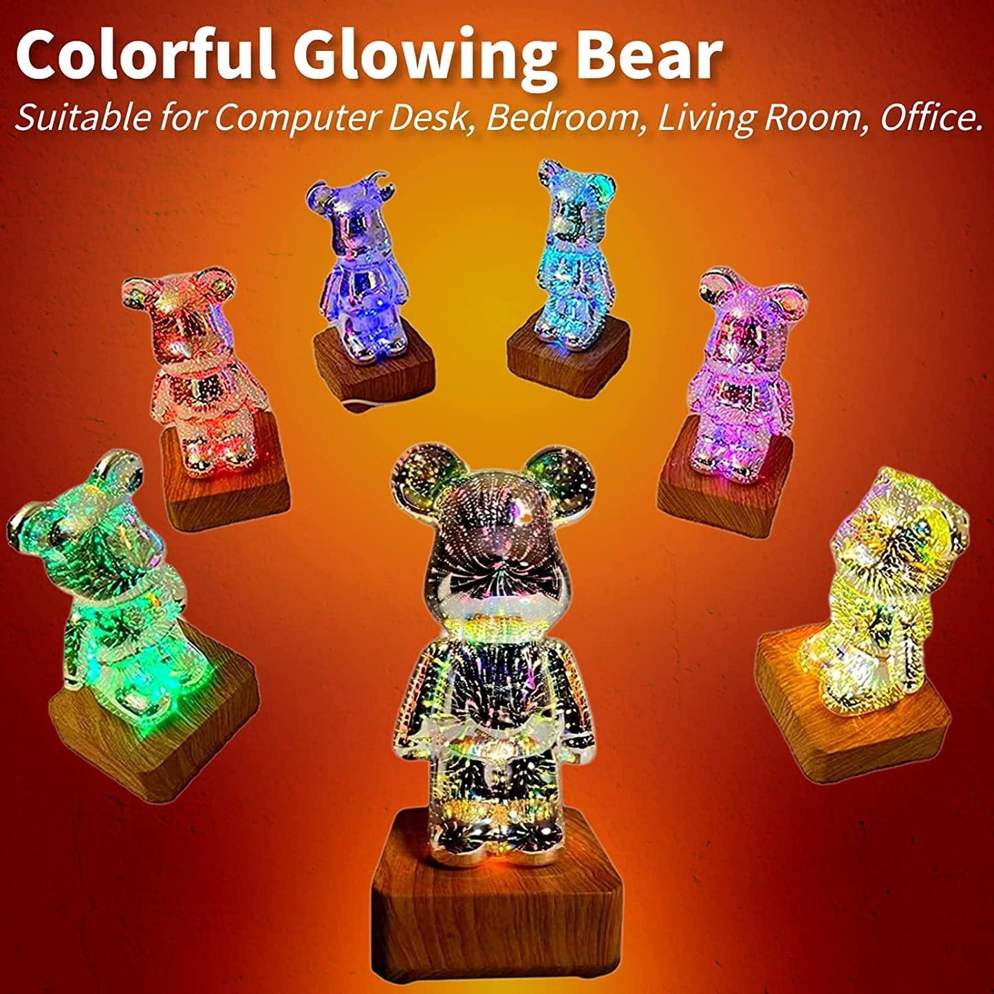 Bear Fireworks Lamp - cocobear