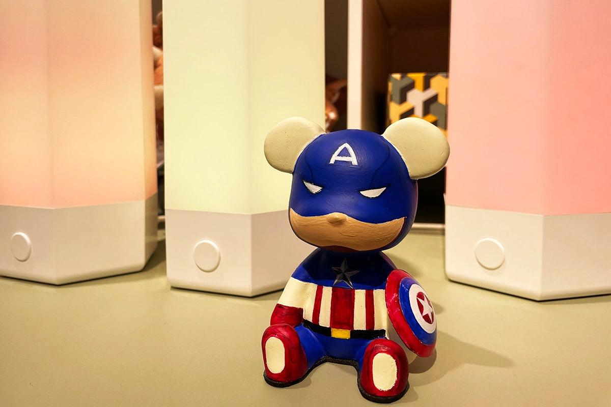 Captian America Bear Figure - cocobear