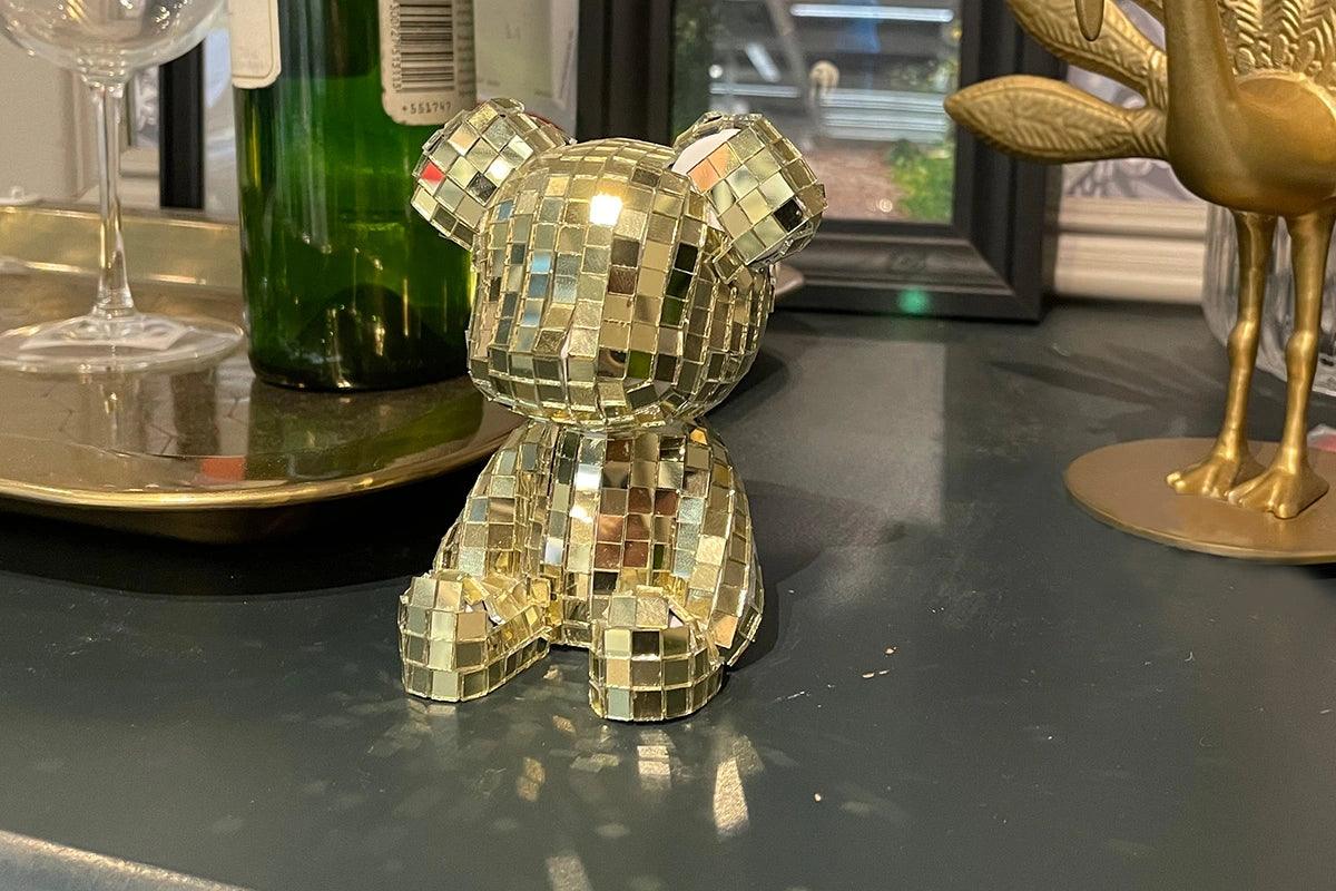 Crystal Mirror Bear Figure - cocobear
