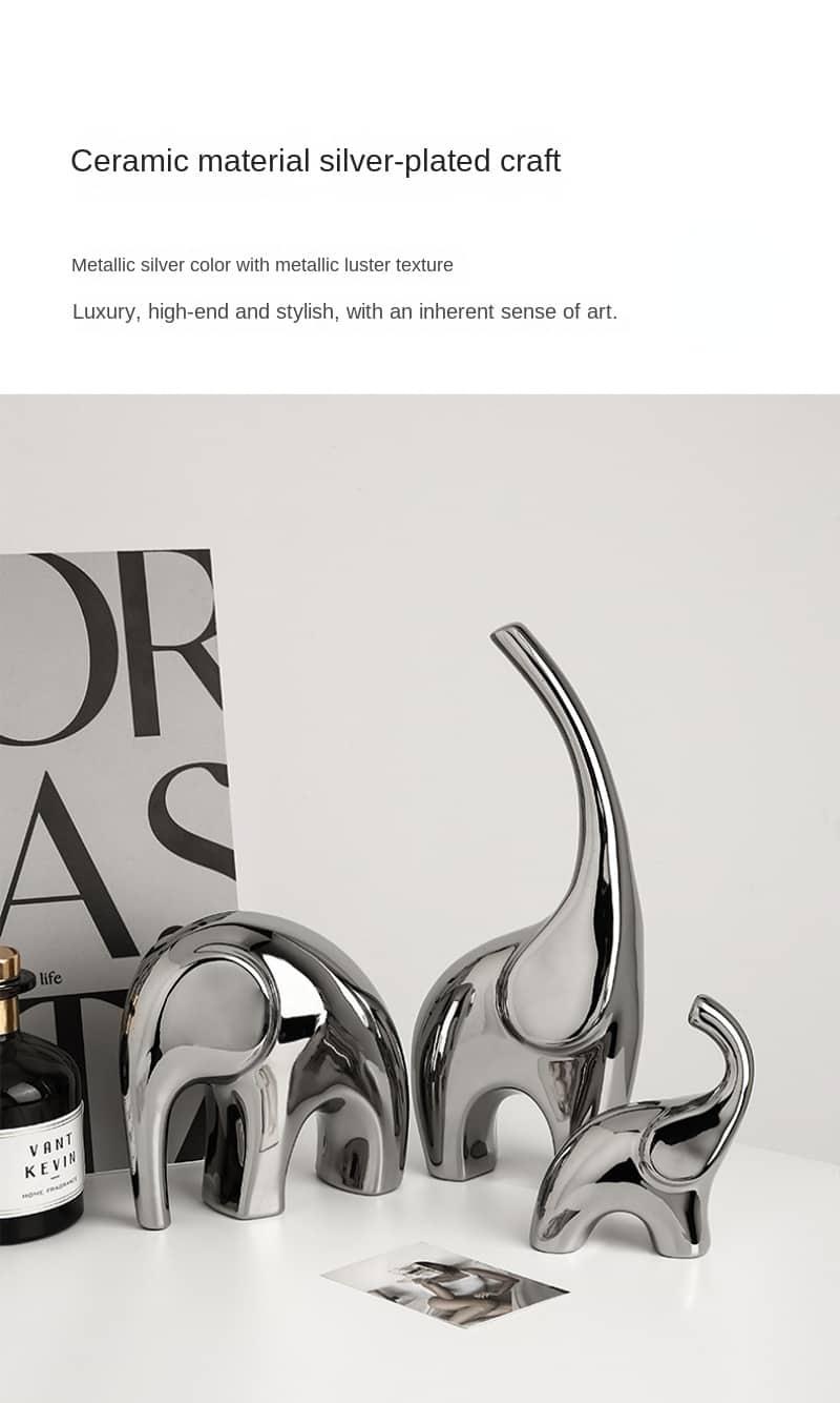 Luxury Three Elephant Figurine - cocobear