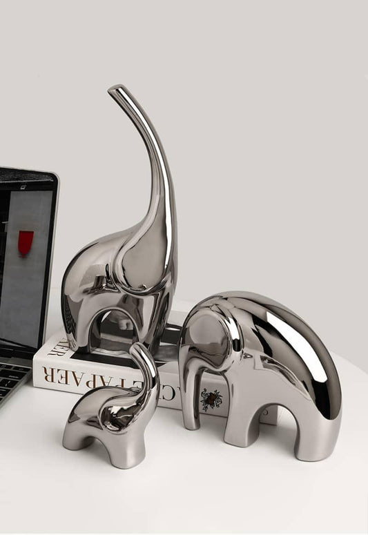 Luxury Three Elephant Figurine - cocobear