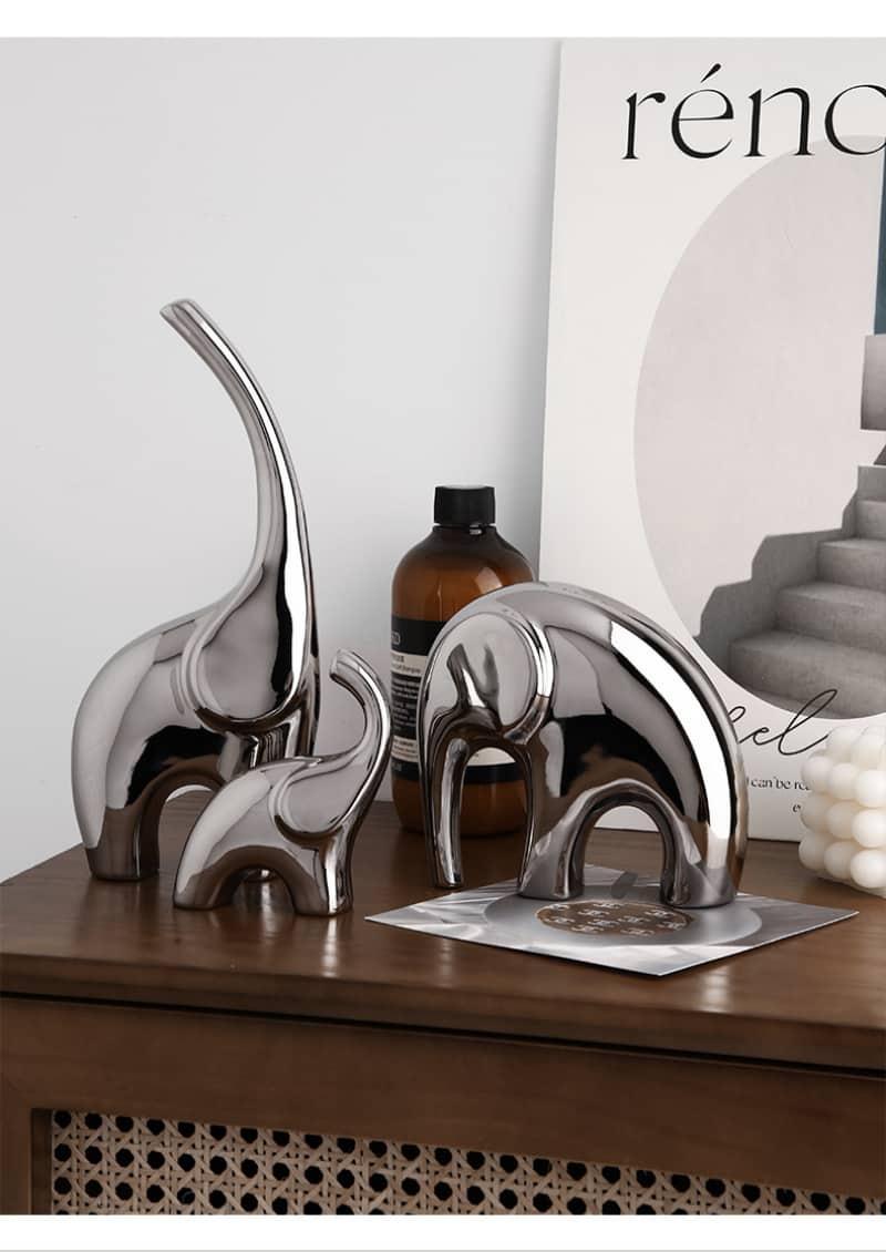 Luxury Three Elephant Figurine - cocobear