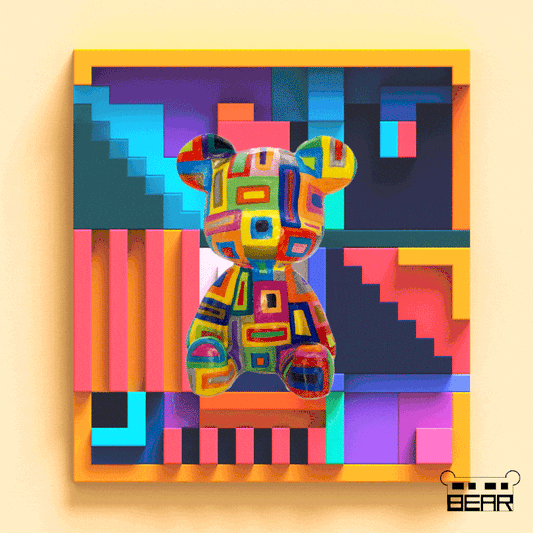 Pastel Bear Figure - cocobear