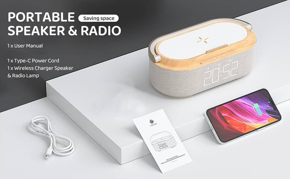 Wireless Charger with Bluetooth Speaker - cocobear