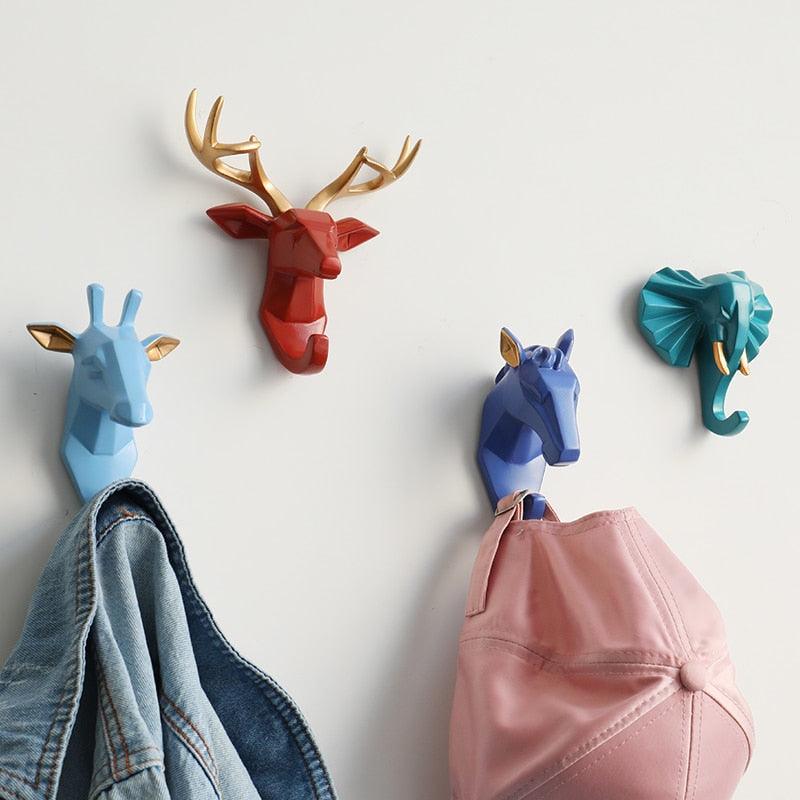 Animal Head Wall Key Holder - cocobear