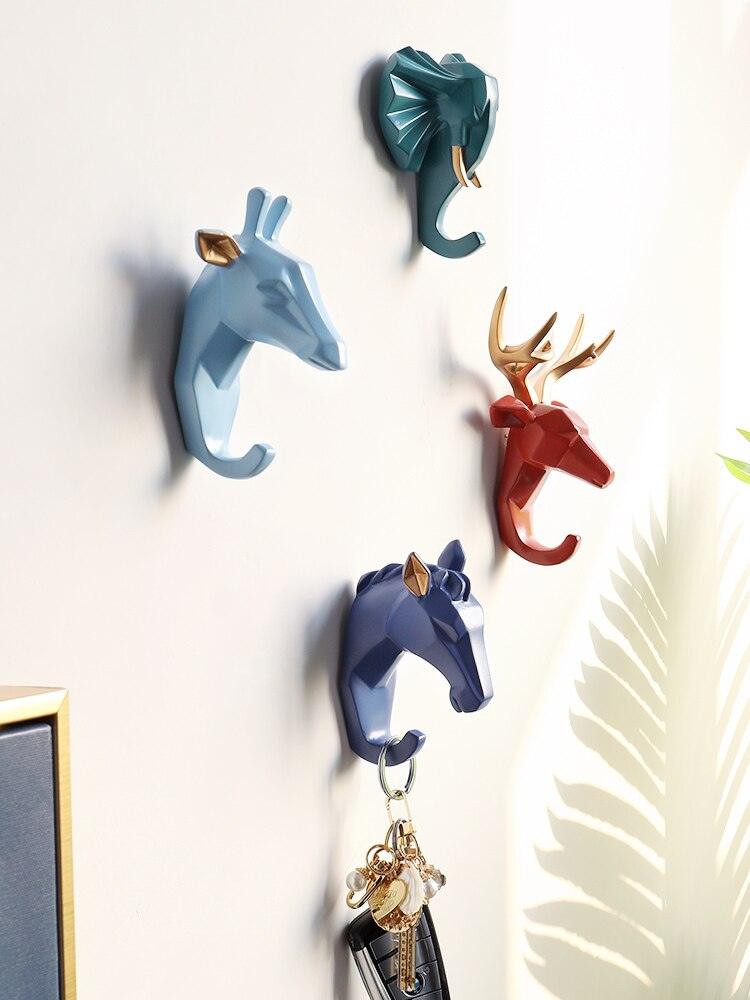 Animal Head Wall Key Holder - cocobear