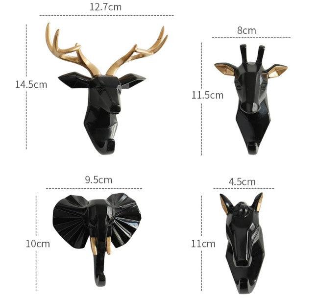 Animal Head Wall Key Holder - cocobear