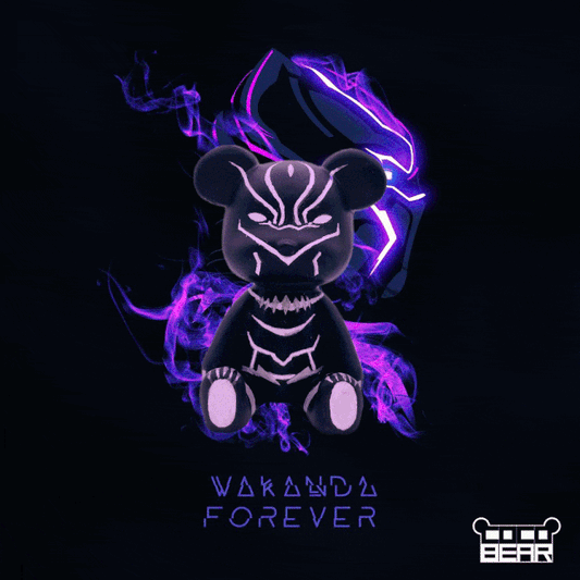 Black Panther Bear Figure - cocobear