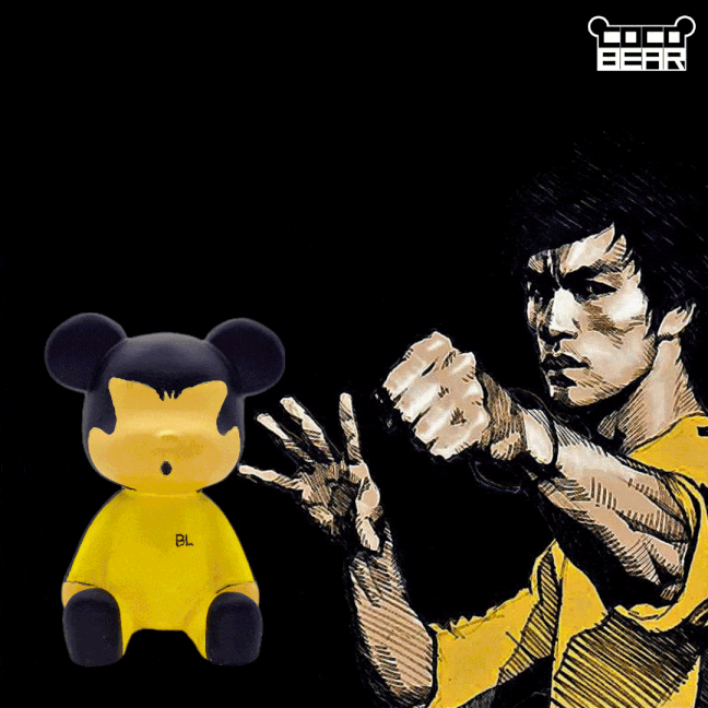 Bruce Lee Bear Figure - cocobear