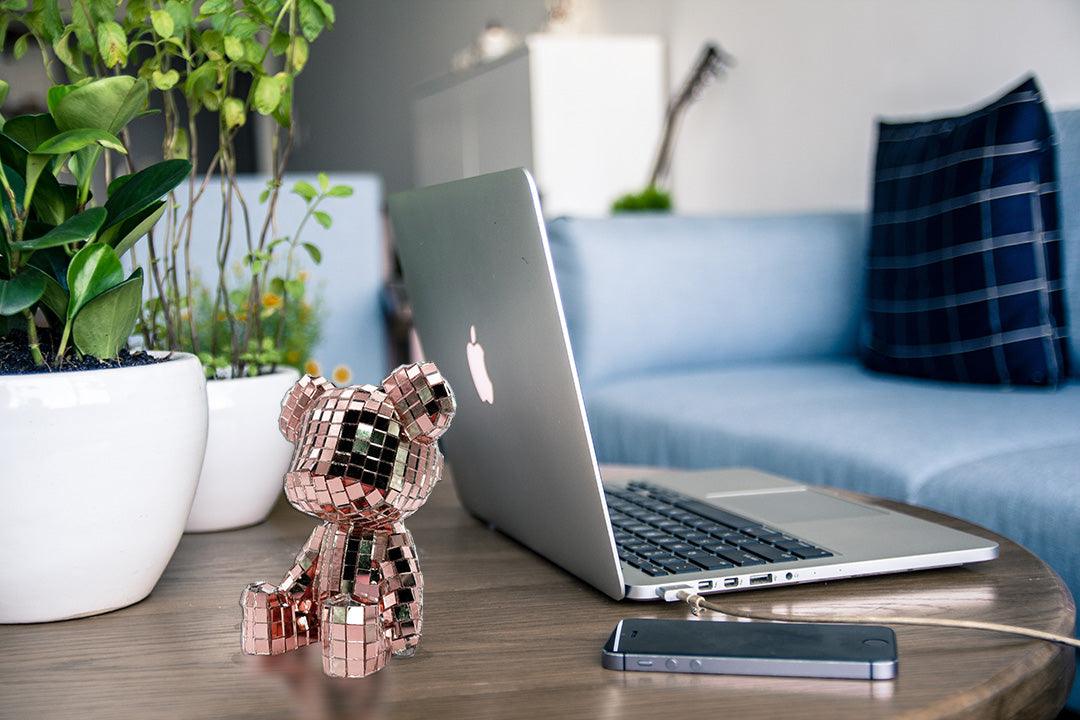 Crystal Mirror Bear Figure - cocobear