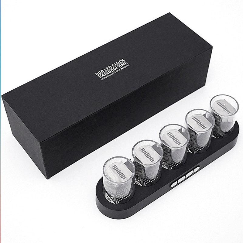 Luxury Tube Clock with LED Glow - cocobear