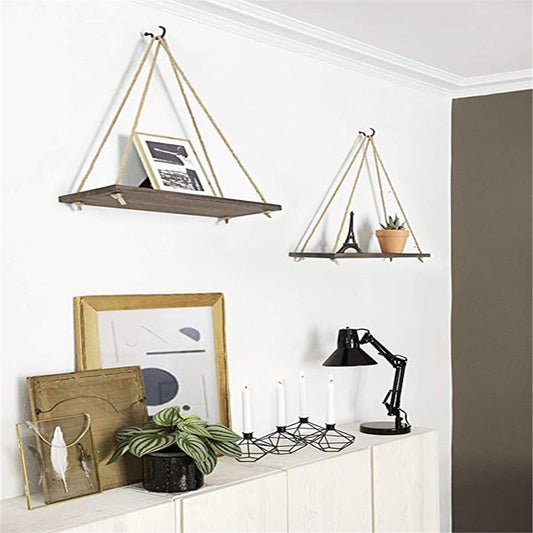 Wood Swing Hanging Shelves - cocobear