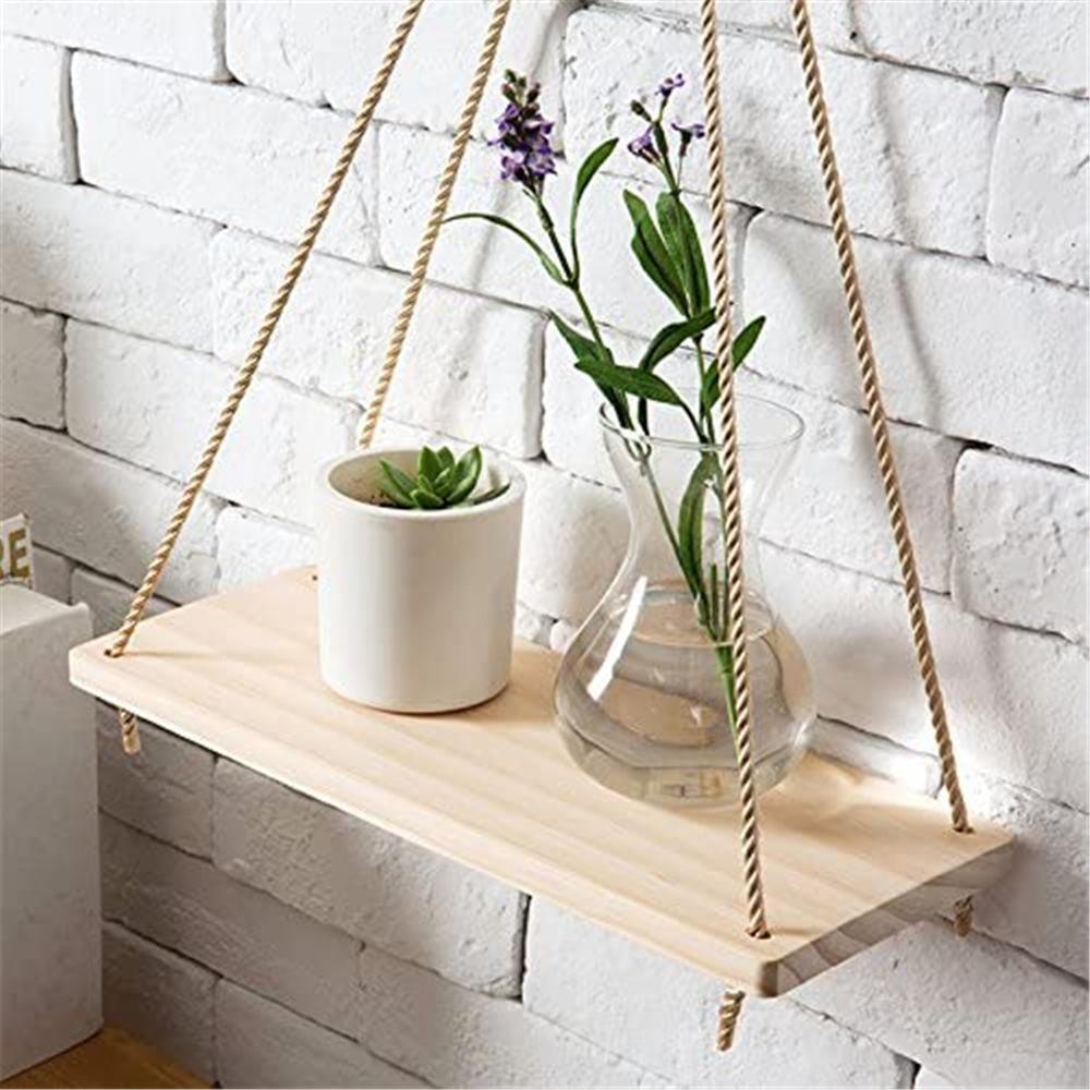 Wood Swing Hanging Shelves - cocobear