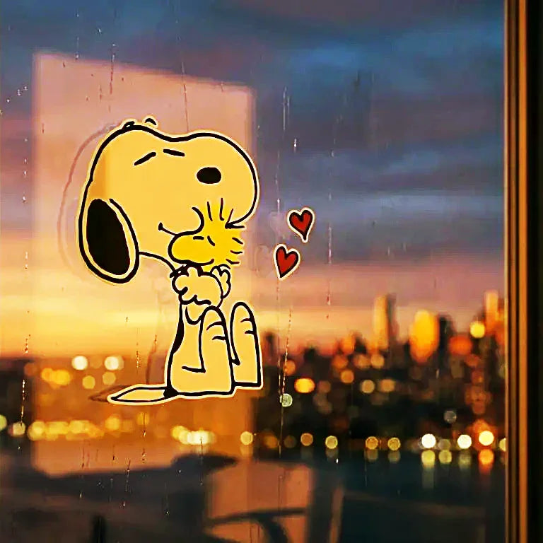 Snoopy & Woodstock Decal _ Not sticker, it is multilayer.