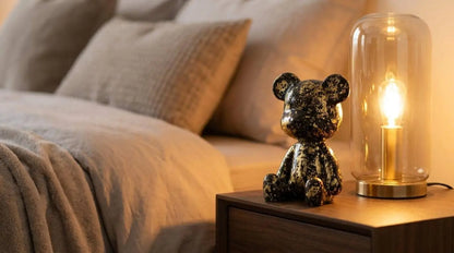 Luxe Noir Bear Figure
