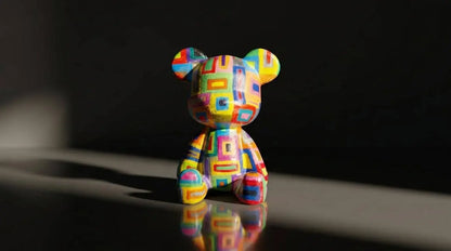 Pastel Bear Figure