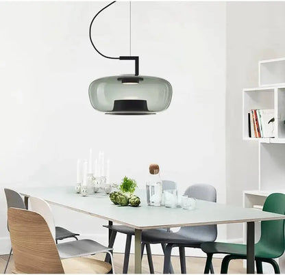 Danish Glass Pendant Light