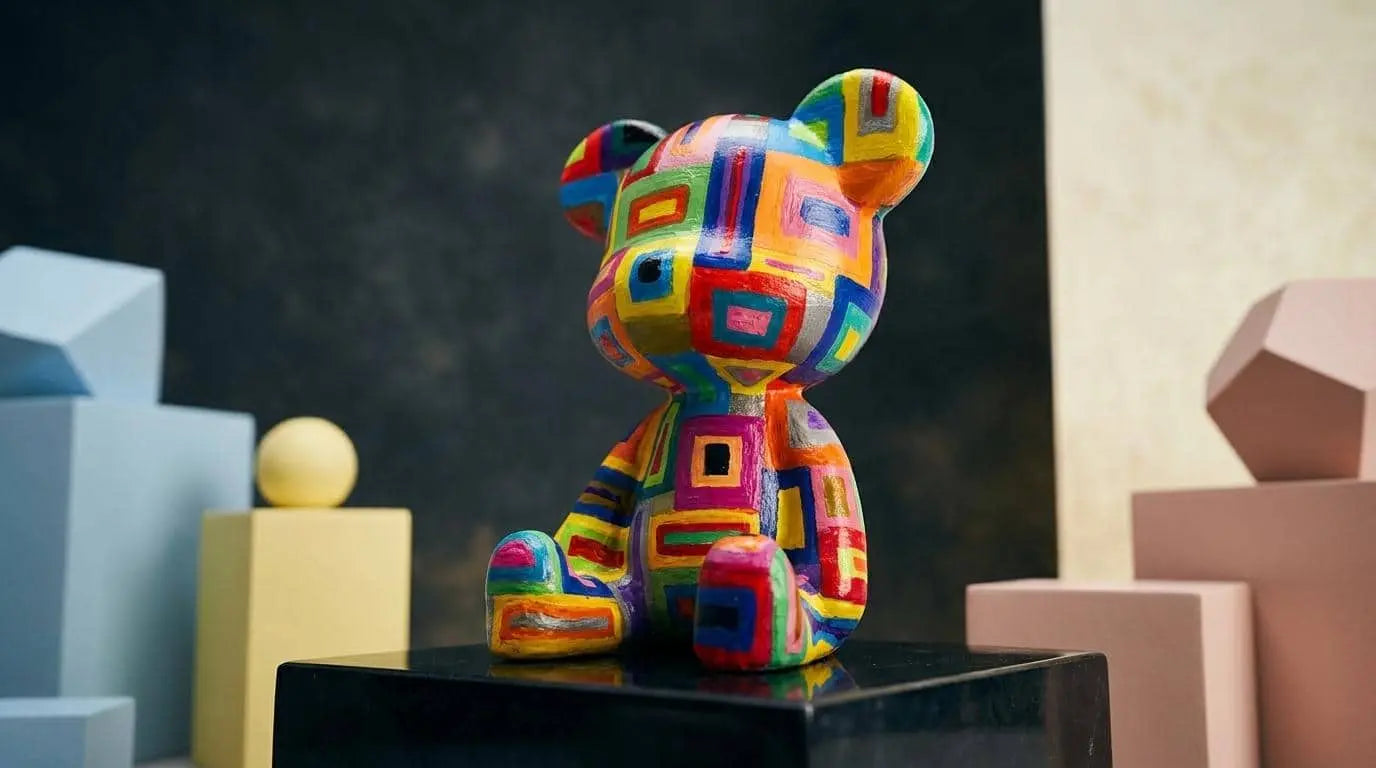 Pastel Bear Figure