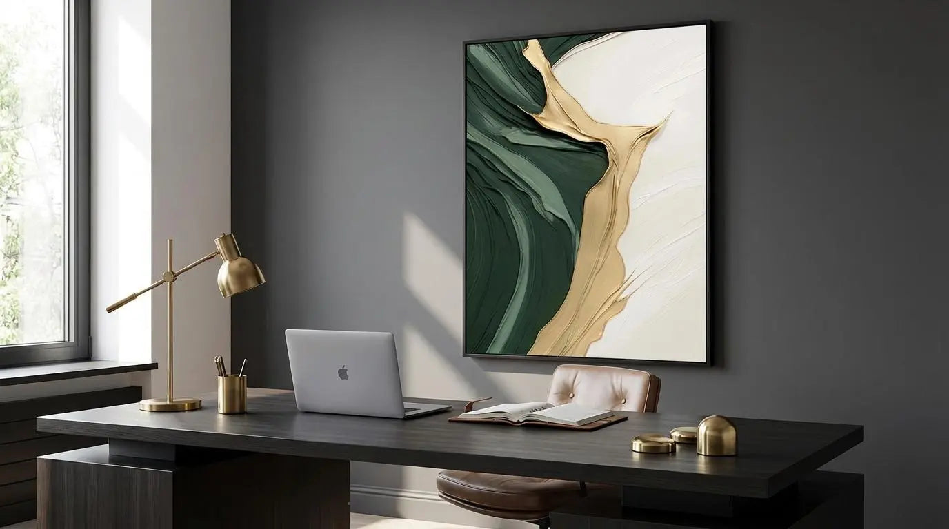 Green Abstract Art Poster
