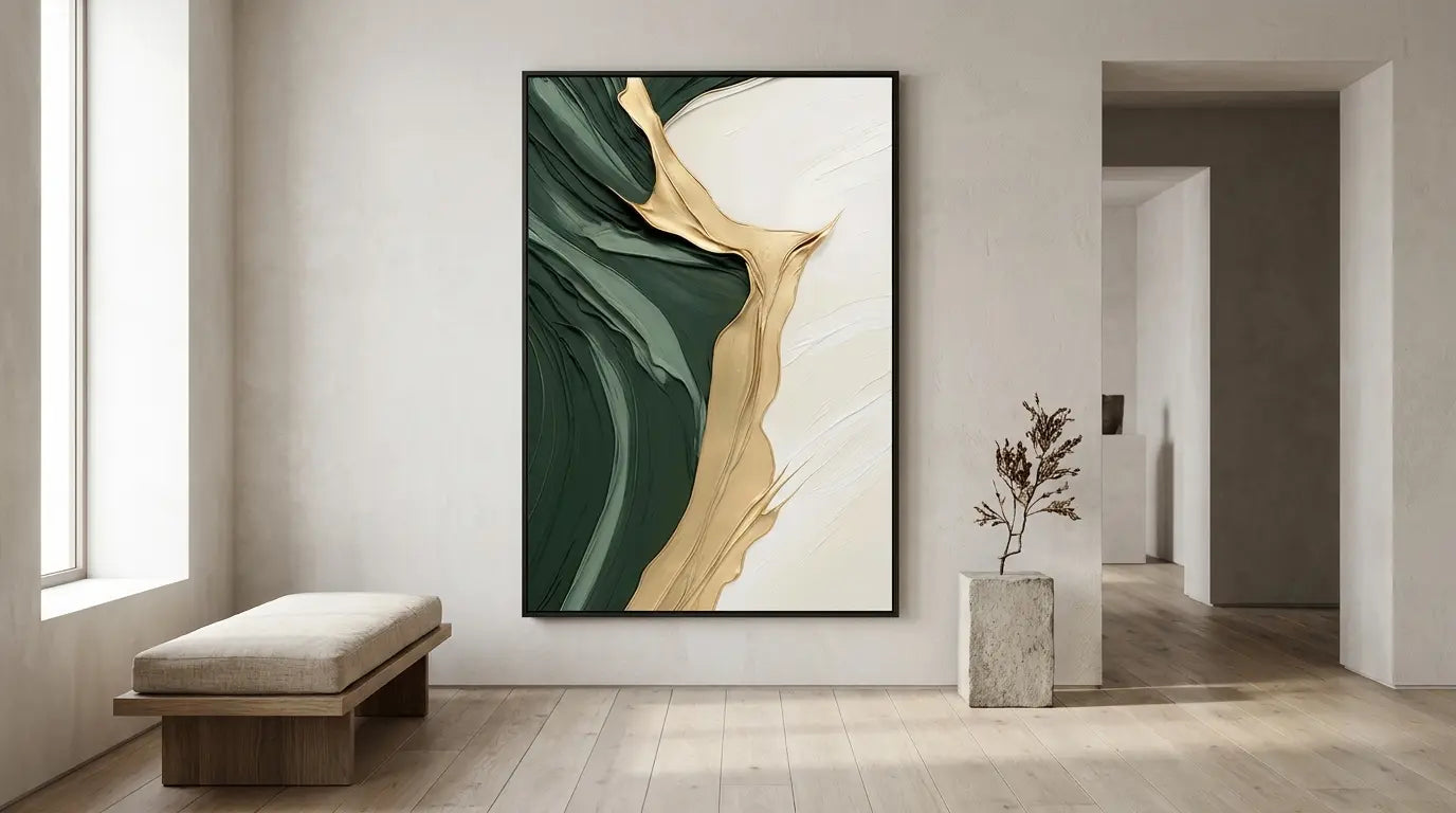 Green Abstract Art Poster
