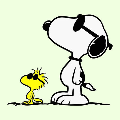 Snoopy & Woodstock Decal _ Not sticker, it is multilayer.