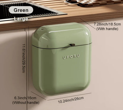 Green Kitchen Waste Bin 12L capacity
