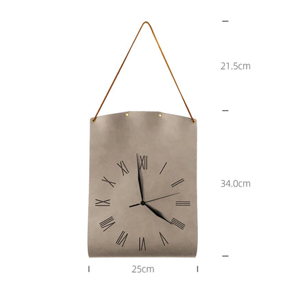 Leather Wall Clock