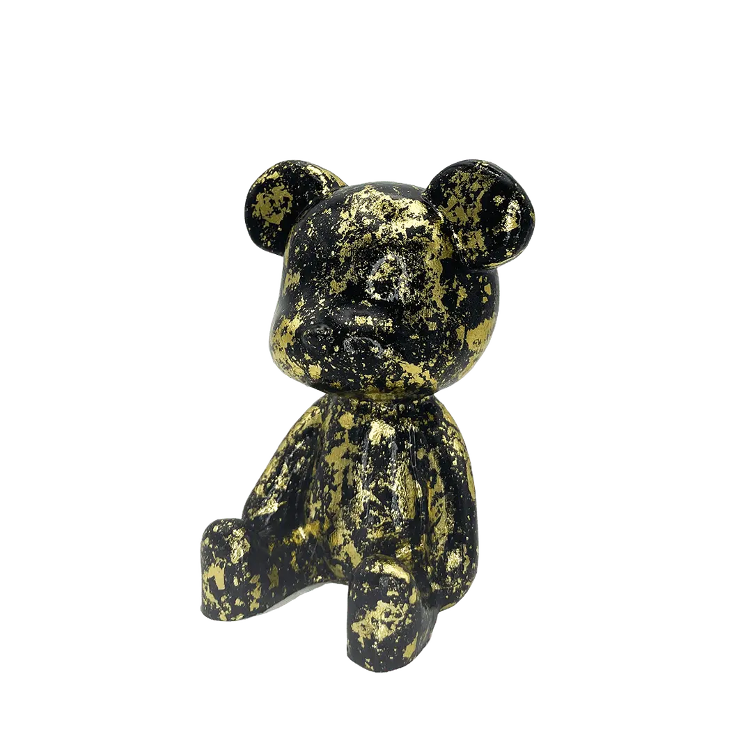 Luxe Noir Bear Figure
