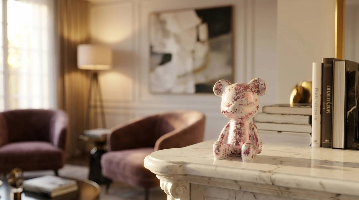 Luxe Noir Bear Figure
