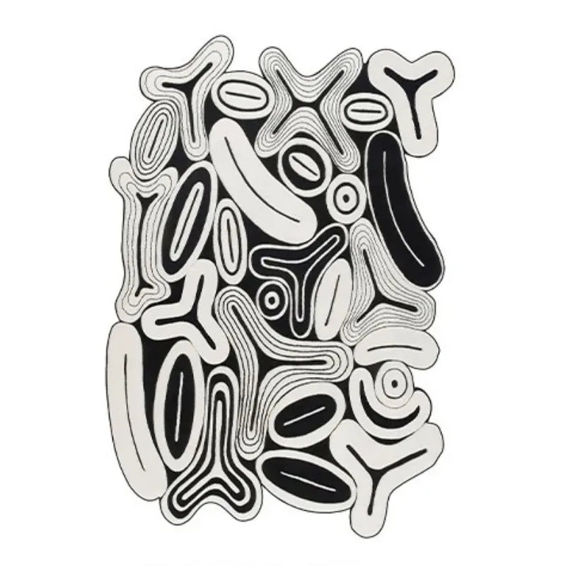 Artistic Irregular Plush Carpet