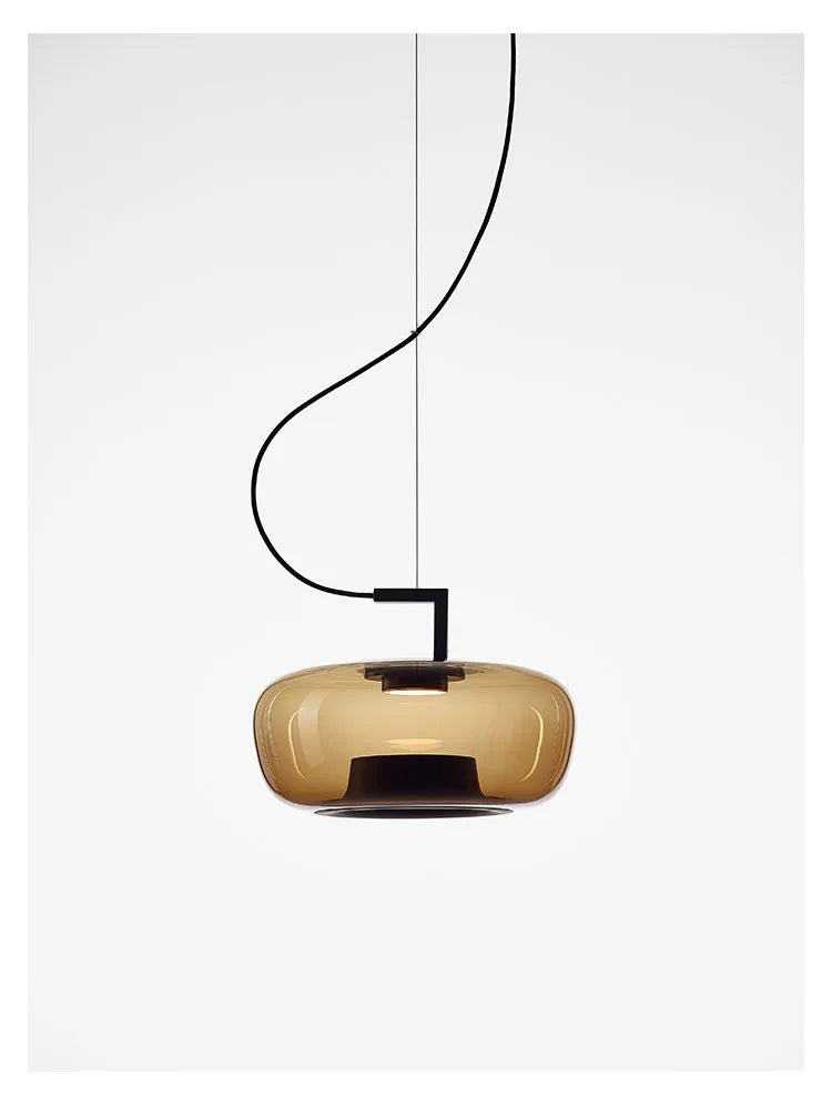 Danish Glass Pendant Light