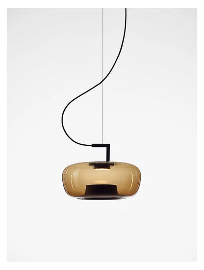 Danish Glass Pendant Light