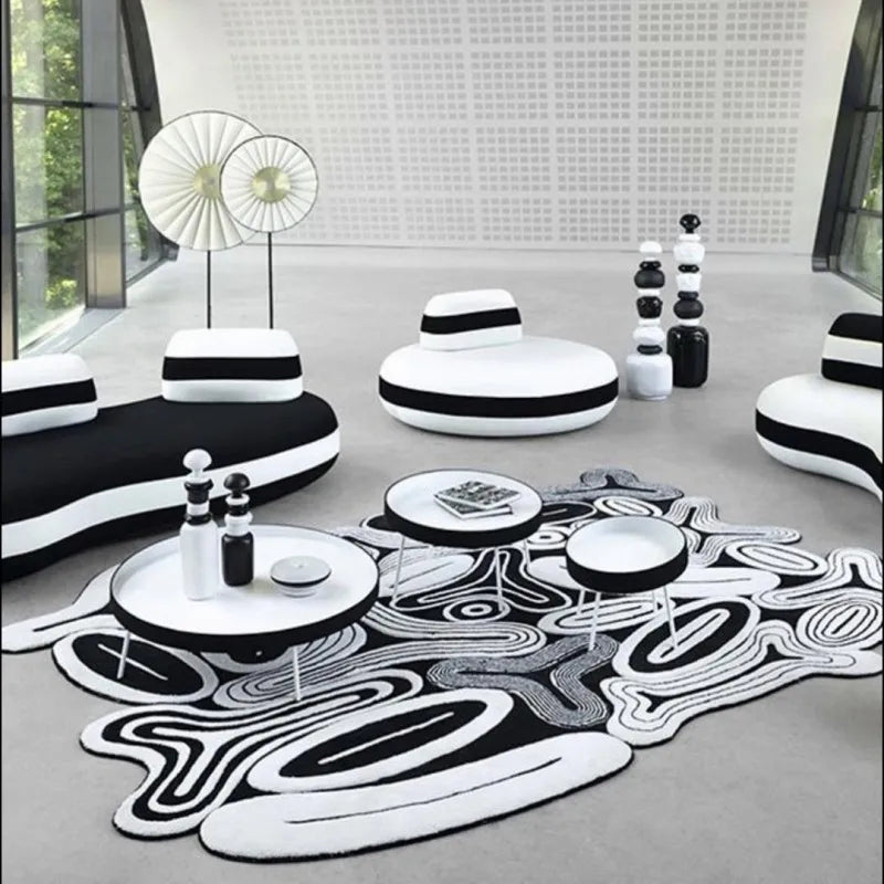 Artistic Irregular Plush Carpet