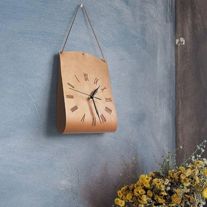 Leather Wall Clock