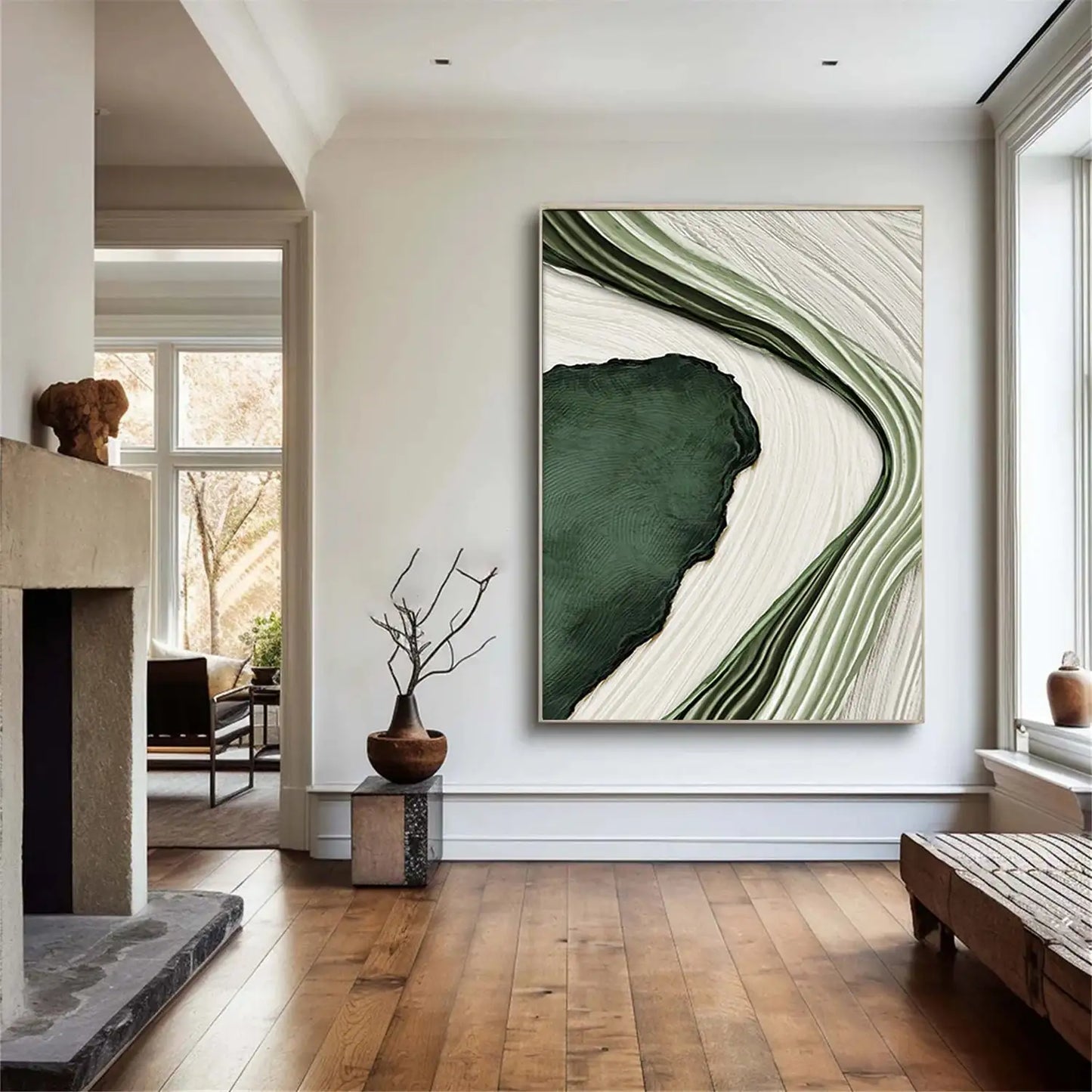 Green Abstract Art Poster