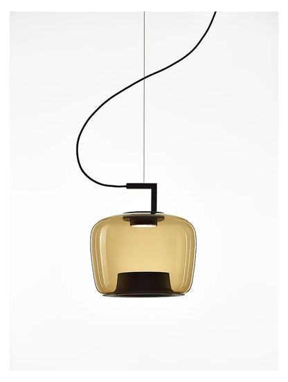 Danish Glass Pendant Light