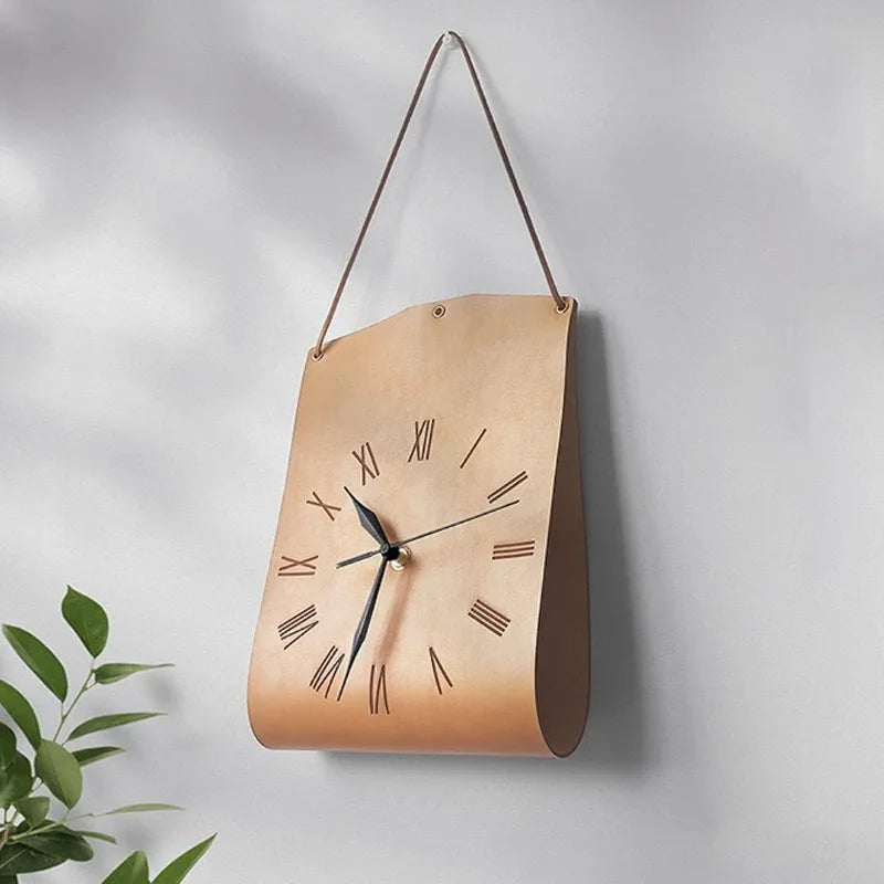 Leather Wall Clock