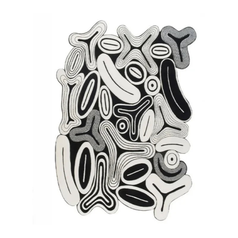 Artistic Irregular Plush Carpet