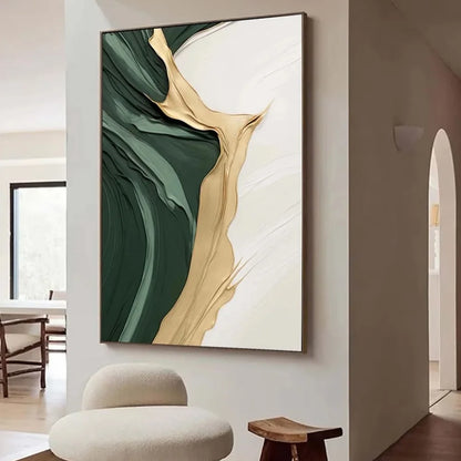 Green Abstract Art Poster