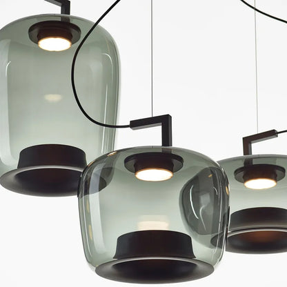 Danish Glass Pendant Light