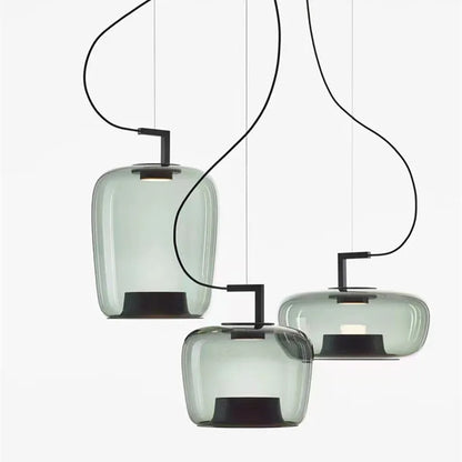 Danish Glass Pendant Light