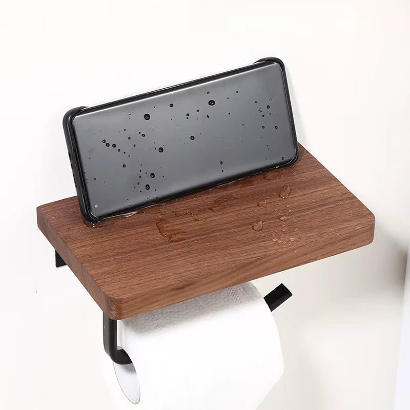 Wooden Paper Holder Shelf