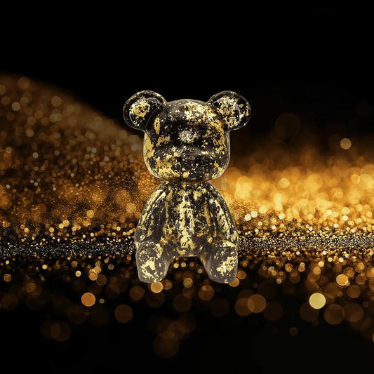 Luxe Noir Bear Figure