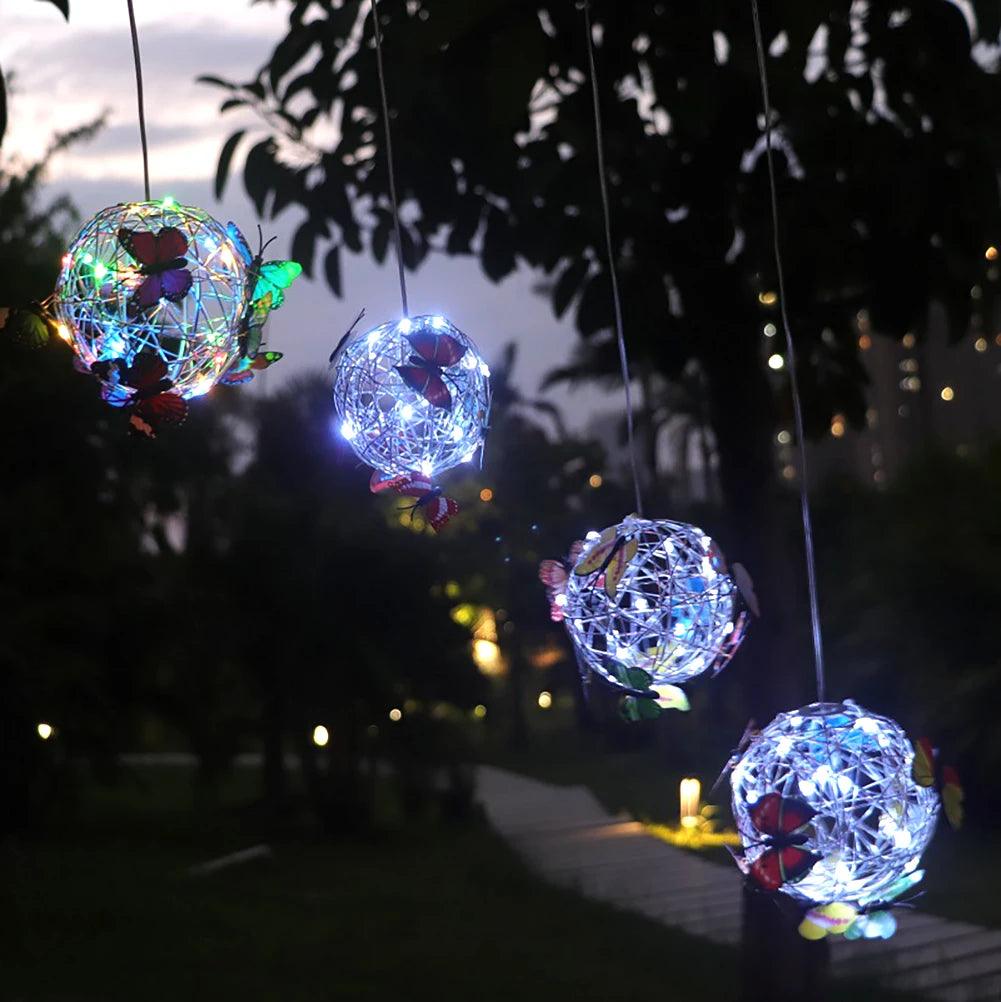 Butterfly Mesh Ball Garden Light - cocobear