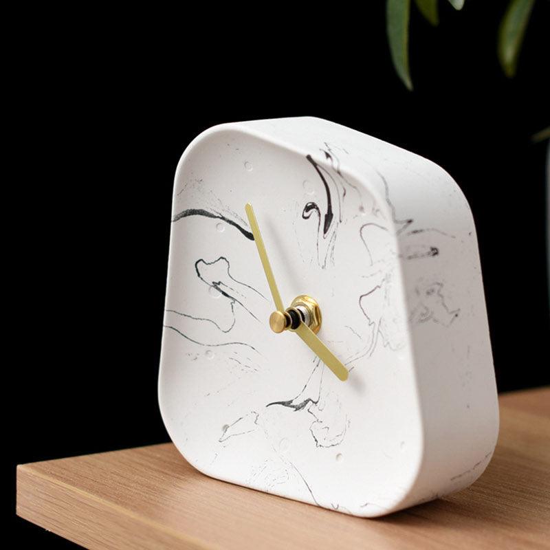 Geometry cement Table Clock - cocobear